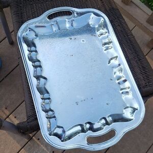 Vintage Silver Plated Serving Tray